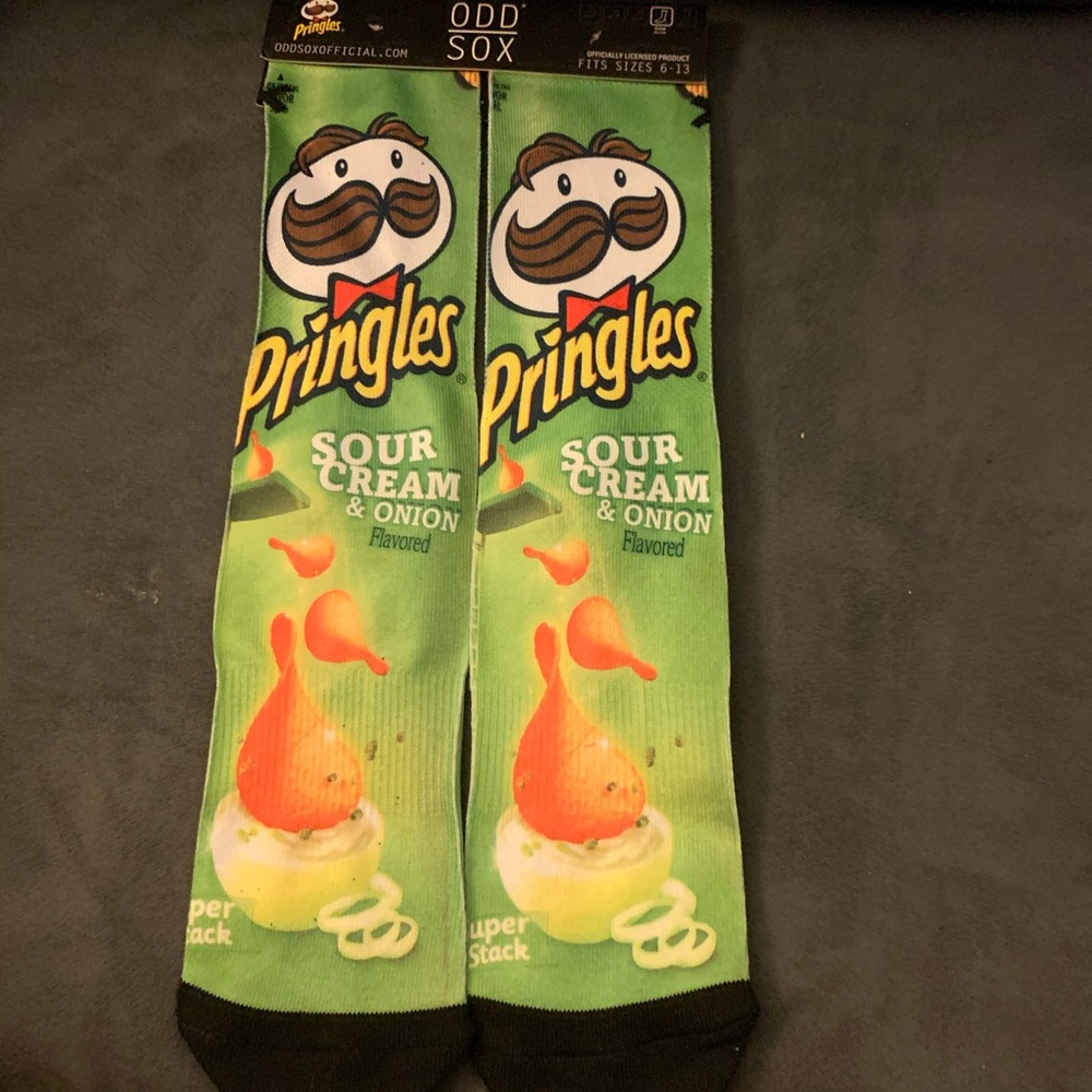 Odd Sox Pringles Sour Cream & Onion Casual Socks - Green